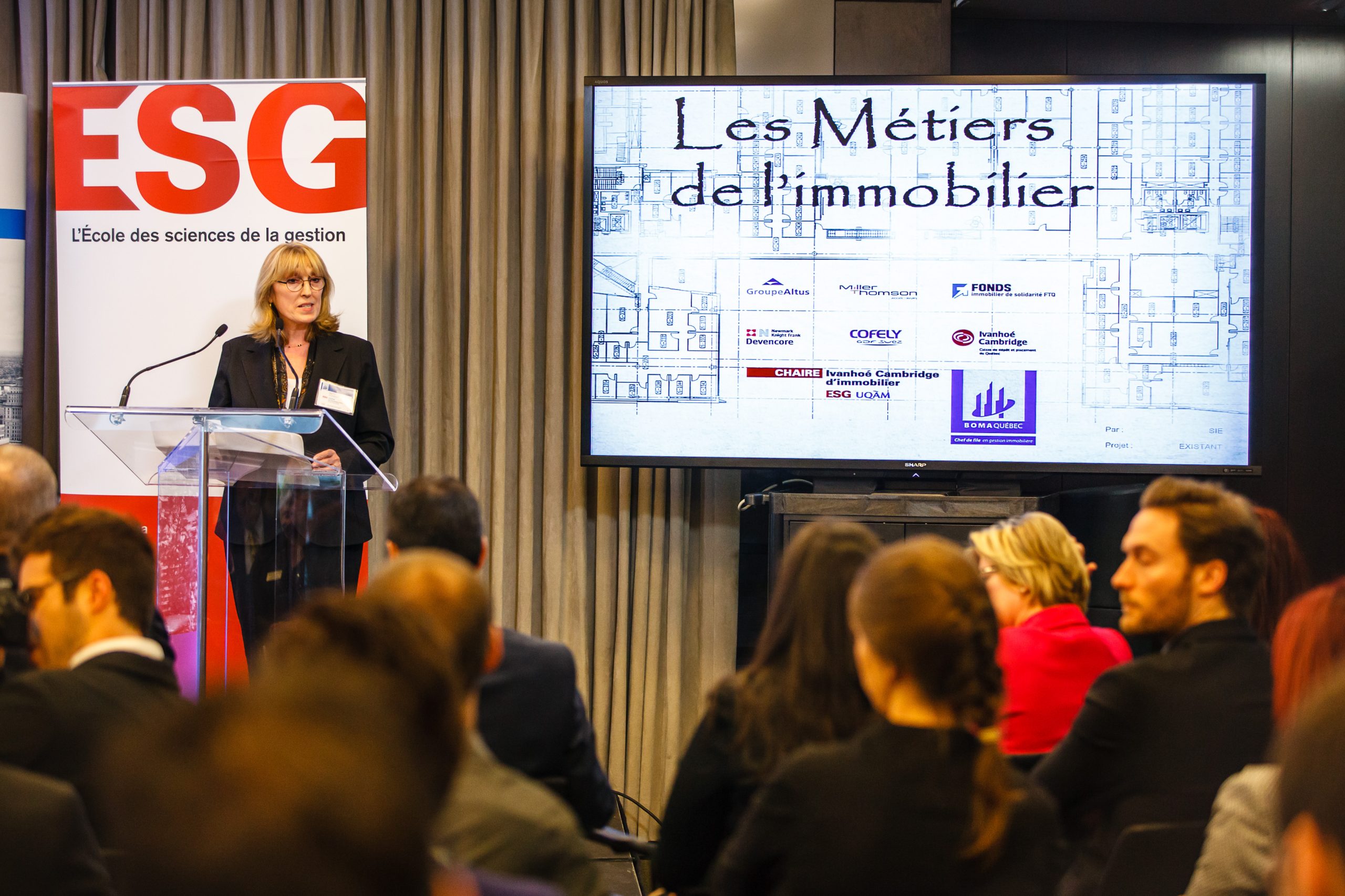 Première édition de «La relève en immobilier», organisée conjointement par la Chaire Ivanhoé Cambridge d’immobilier et BOMA Québec