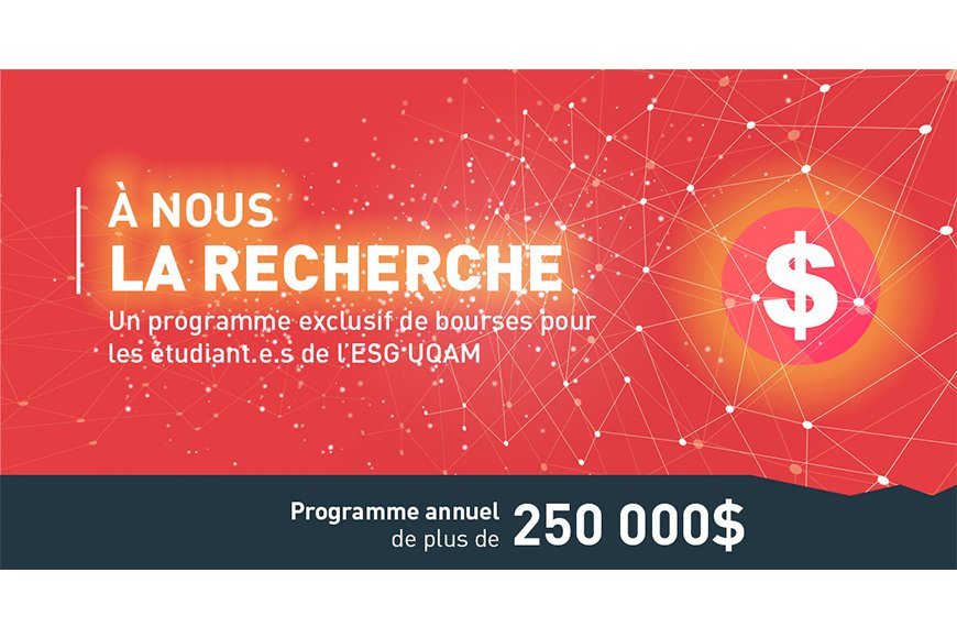 « À nous la recherche » : un nouveau programme de bourses de plus de 250 000 $ par an