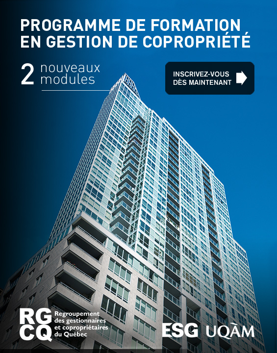 Programme de formation en gestion de la copropriété : 2 nouveaux modules