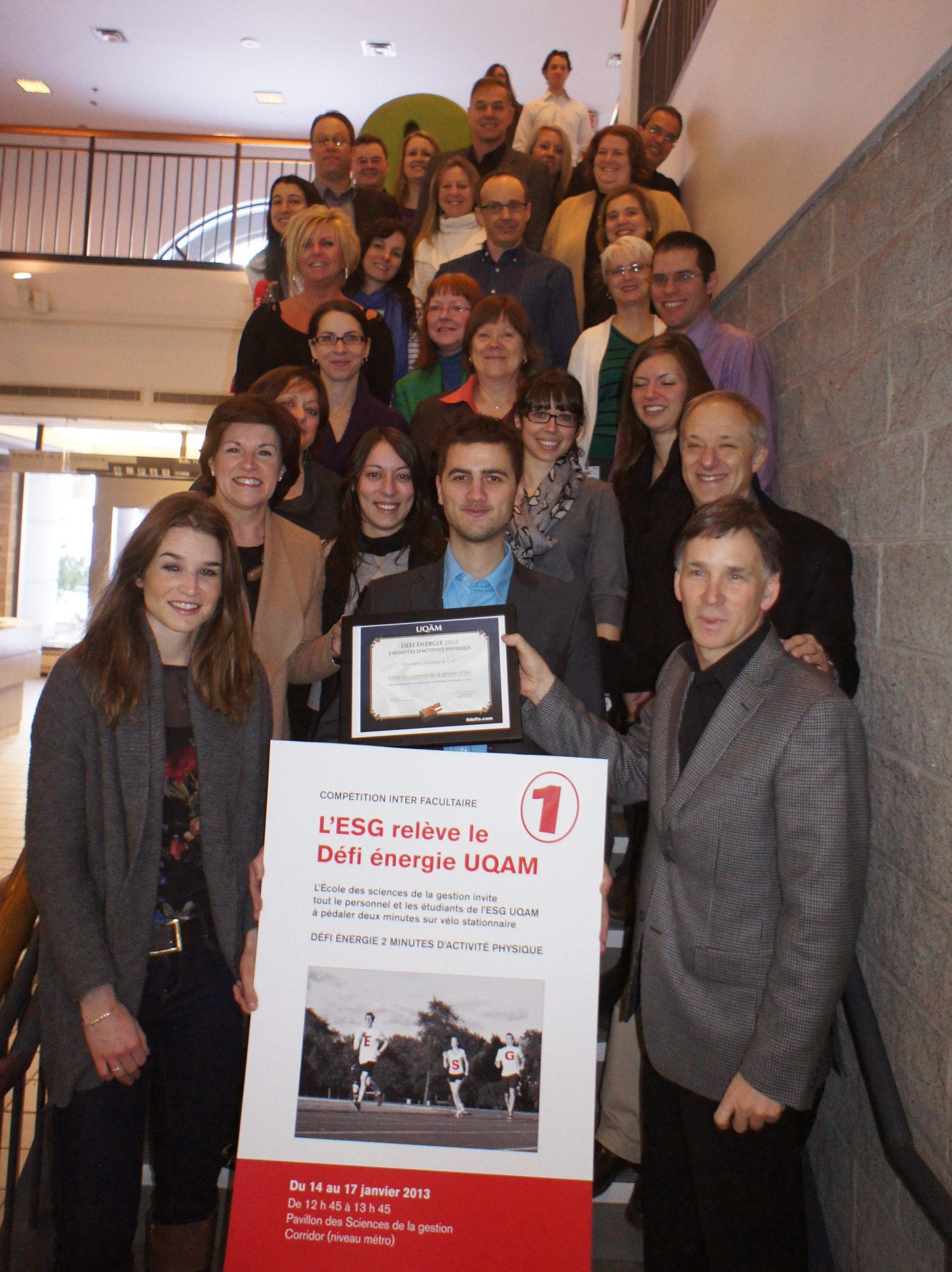 Défi énergie 2013 : l&rsquo;ESG UQAM remporte le certificat Or