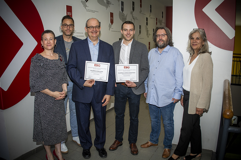 Benoit Bourguignon et Xavier Parent-Rocheleau remportent le concours des meilleures publications des doctorants