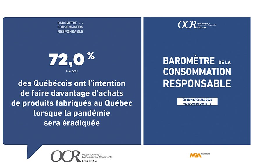 Baromètre 2020 de l’Observatoire de la consommation responsable de l’ESG UQAM : une édition spéciale Vigie Conso COVID-19
